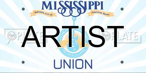 ARTIST Mississippi License Plate