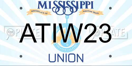ATIW23 Mississippi License Plate
