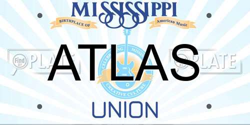 ATLAS Mississippi License Plate