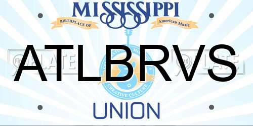 ATLBRVS Mississippi License Plate