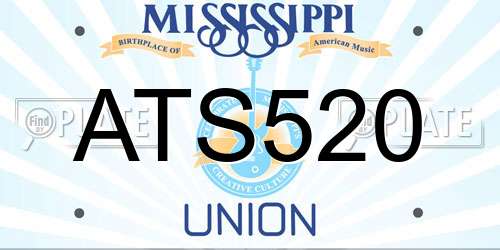 ATS520 Mississippi License Plate