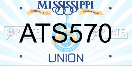 ATS570 Mississippi License Plate