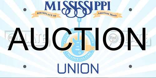 AUCTION Mississippi License Plate