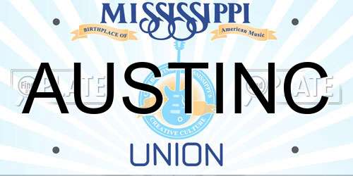 AUSTINC Mississippi License Plate