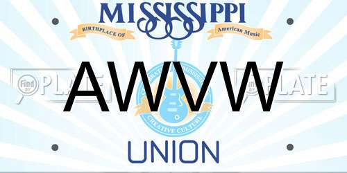 AWVW Mississippi License Plate