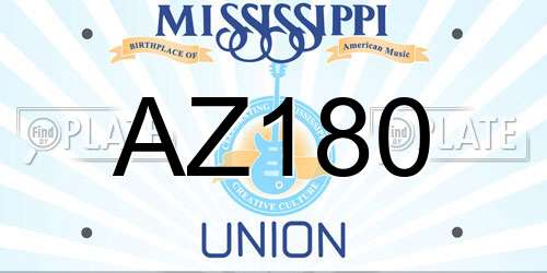 AZ180 Mississippi License Plate