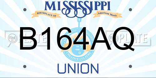 B164AQ Mississippi License Plate
