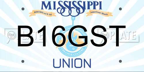 B16GST Mississippi License Plate