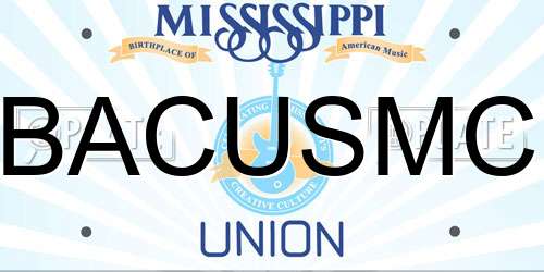 BACUSMC Mississippi License Plate
