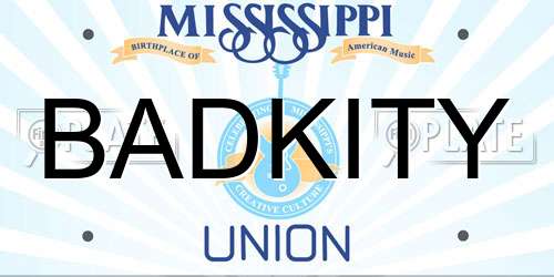 BADKITY Mississippi License Plate