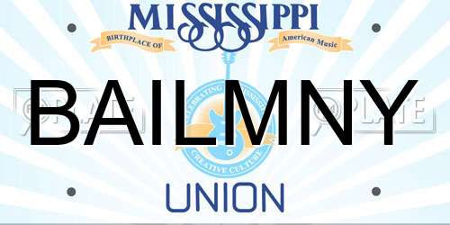 BAILMNY Mississippi License Plate