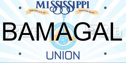 BAMAGAL Mississippi License Plate
