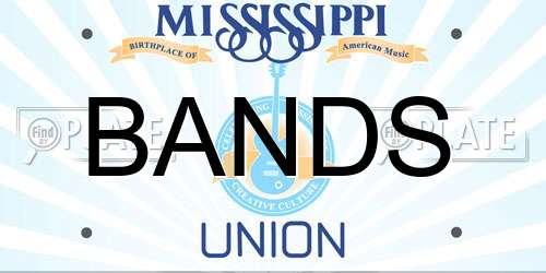BANDS Mississippi License Plate