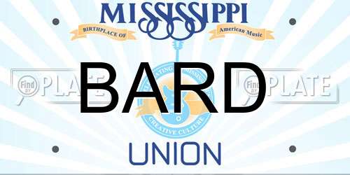 BARD Mississippi License Plate