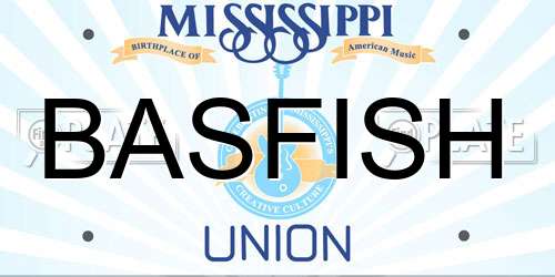 BASFISH Mississippi License Plate