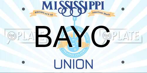 BAYC Mississippi License Plate