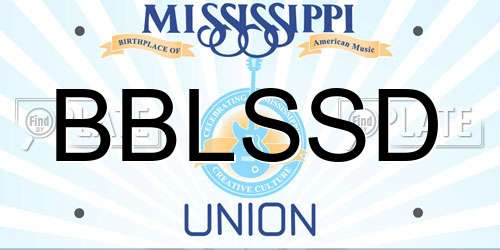 BBLSSD Mississippi License Plate