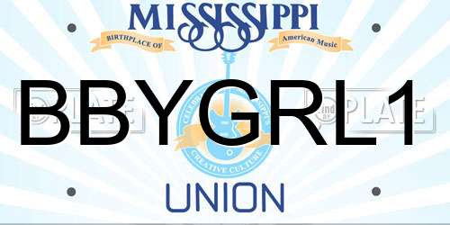 BBYGRL1 Mississippi License Plate