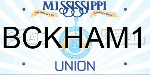 BCKHAM1 Mississippi License Plate