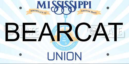 BEARCAT Mississippi License Plate