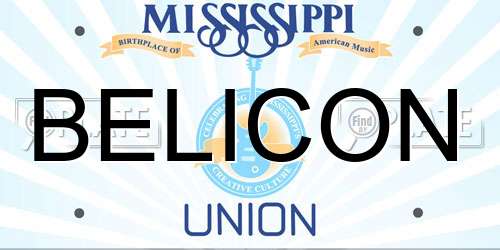 BELICON Mississippi License Plate