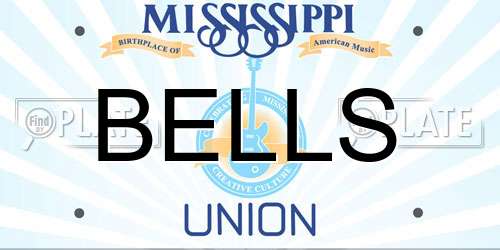 BELLS Mississippi License Plate