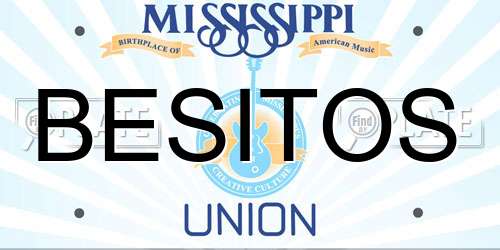 BESITOS Mississippi License Plate