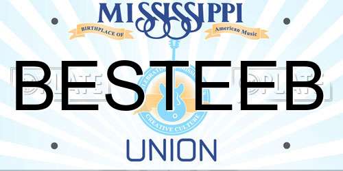 BESTEEB Mississippi License Plate