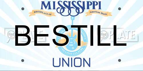 BESTILL Mississippi License Plate