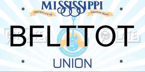 BFLTTOT Mississippi License Plate
