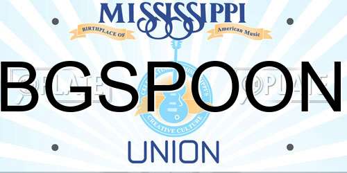 BGSPOON Mississippi License Plate