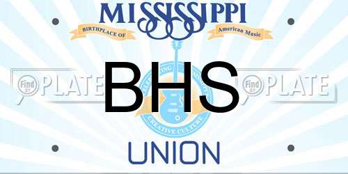 BHS Mississippi License Plate