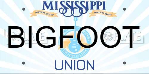 BIGFOOT Mississippi License Plate