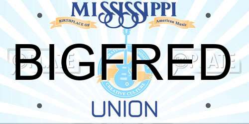 BIGFRED Mississippi License Plate