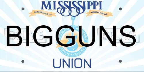 BIGGUNS Mississippi License Plate
