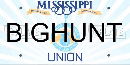 BIGHUNT Mississippi License Plate