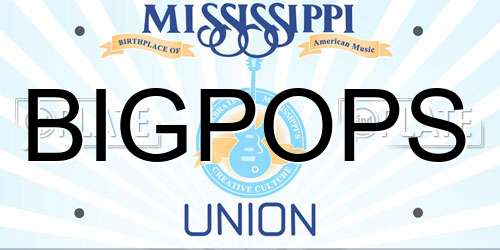 BIGPOPS Mississippi License Plate