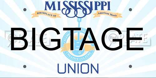 BIGTAGE Mississippi License Plate