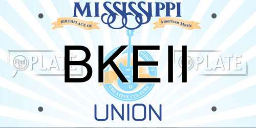 BKEII Mississippi License Plate