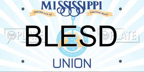 BLESD Mississippi License Plate
