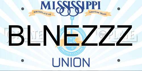 BLNEZZZ Mississippi License Plate