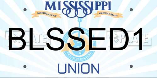 BLSSED1 Mississippi License Plate