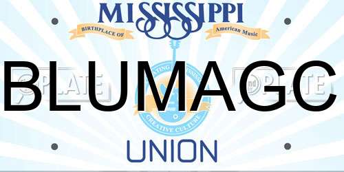 BLUMAGC Mississippi License Plate