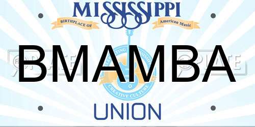 BMAMBA Mississippi License Plate
