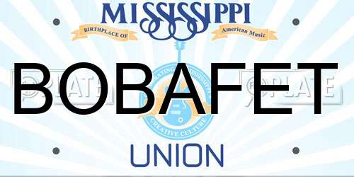 BOBAFET Mississippi License Plate