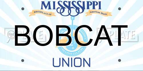BOBCAT Mississippi License Plate