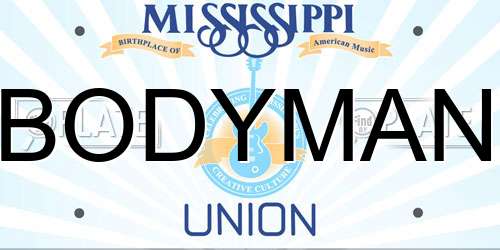 BODYMAN Mississippi License Plate