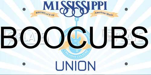BOOCUBS Mississippi License Plate