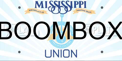 BOOMBOX Mississippi License Plate