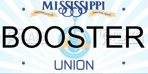 BOOSTER Mississippi License Plate